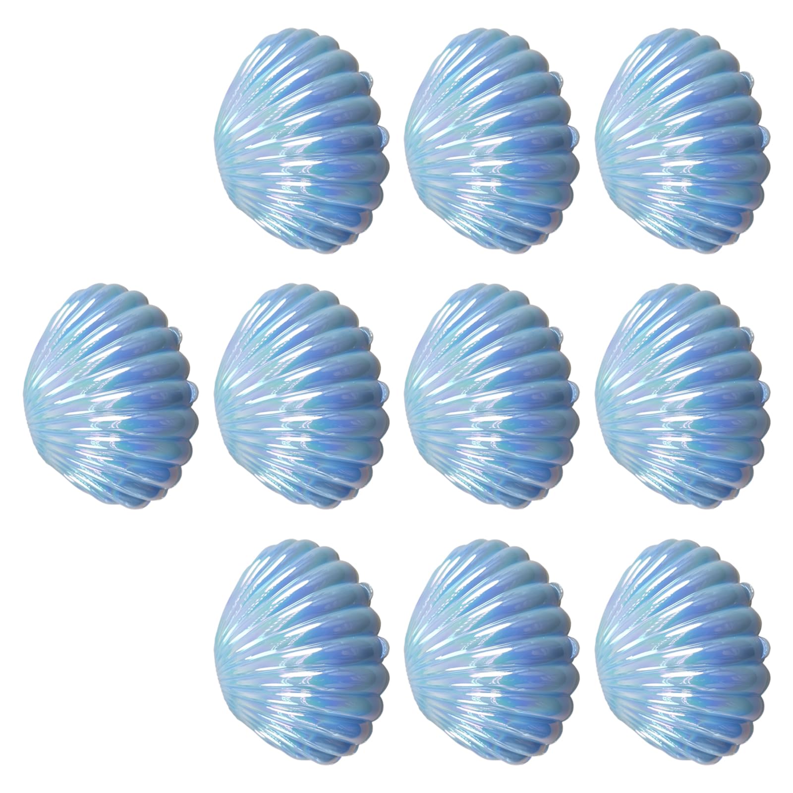 Yhplxyuus Rainbows Vacuum Coated Shell Container for Party Treats Portable Decorative Storage Container for Accessories Colorful Shell Candy Box