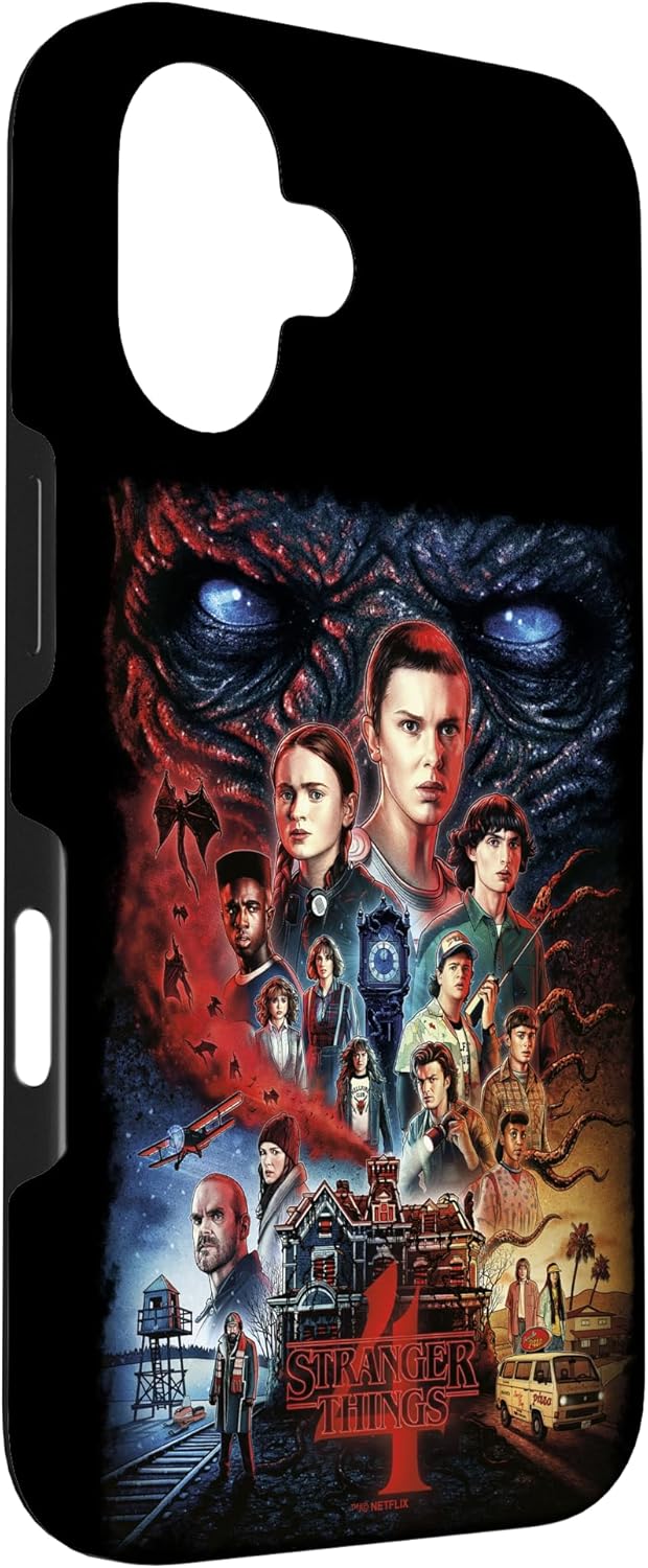 Stranger Things 4 Character Collage Poster Case for iPhone 16