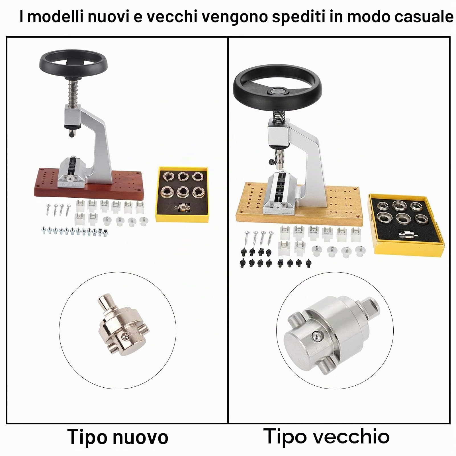 Apricassa per Orologio 5700, Professionale Orologio Apriscatole Orologio da Polso con Apertura Posteriore con 6 Fusi Accessori, Riparazione Orologiaio Per Orologi Apertura E