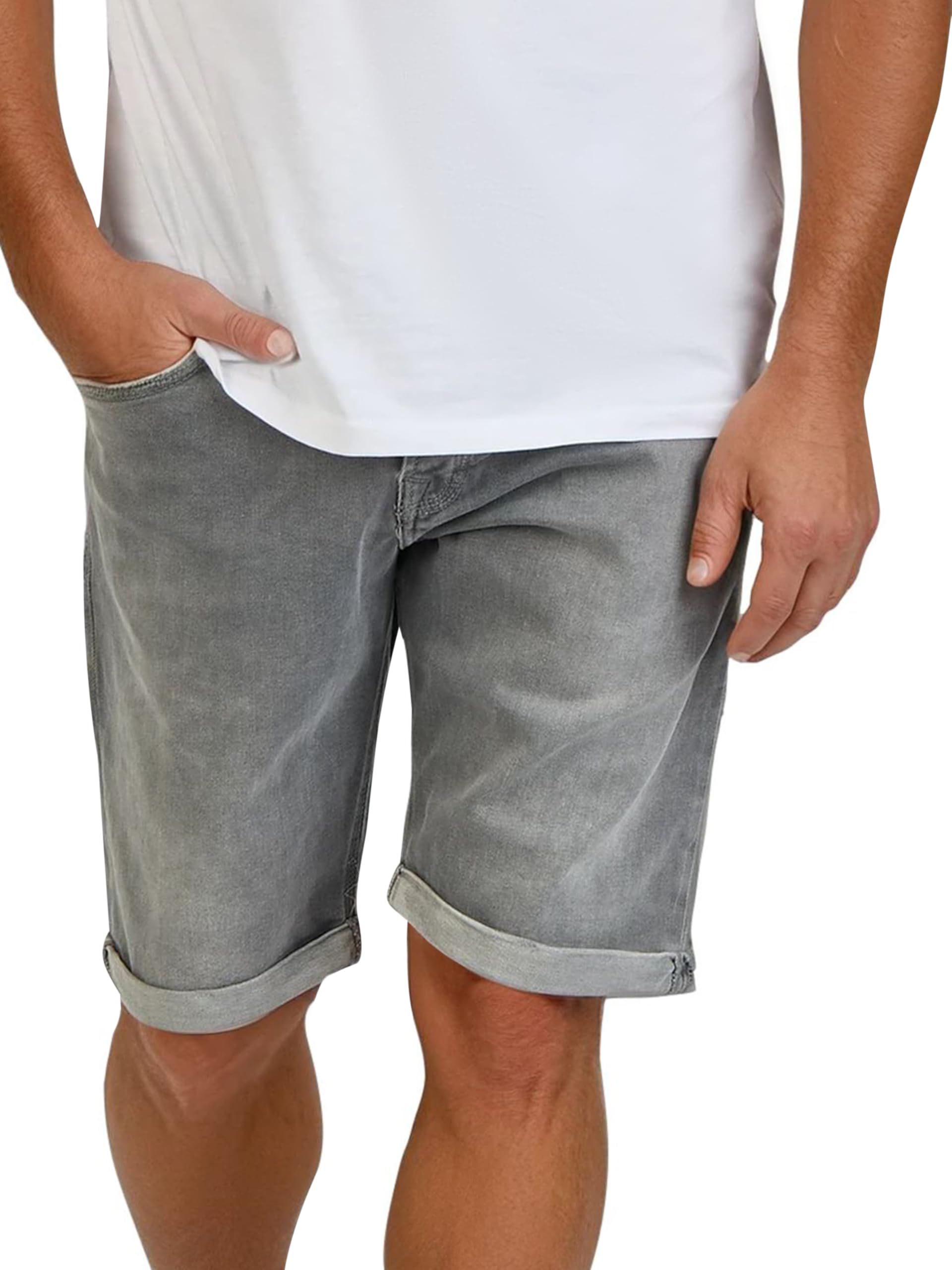 LTB Jeans Shorts Herren Stretch Kurz Slim Fit Corvin Kurze Hosen Bermuda Sommer Denim Einfarbig Blau Grau Schwarz S M L XL XXL 3XL 4XL 5XL