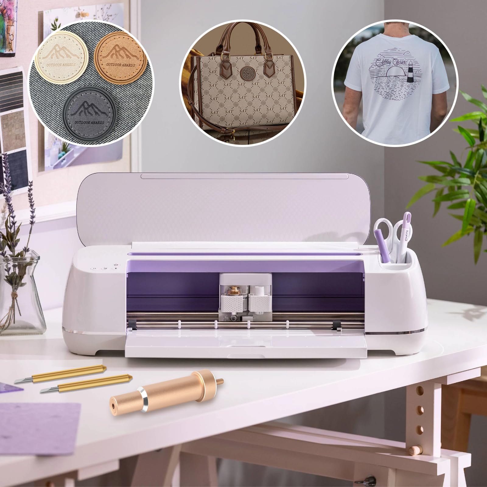 Lama A Punta Fine Con Alloggiamento Per Cricut Maker E Explore Air 2/3 – Set Con 2 Lame Di Ricambio, Compatibile Con Cricut Maker / Maker 3 - 3