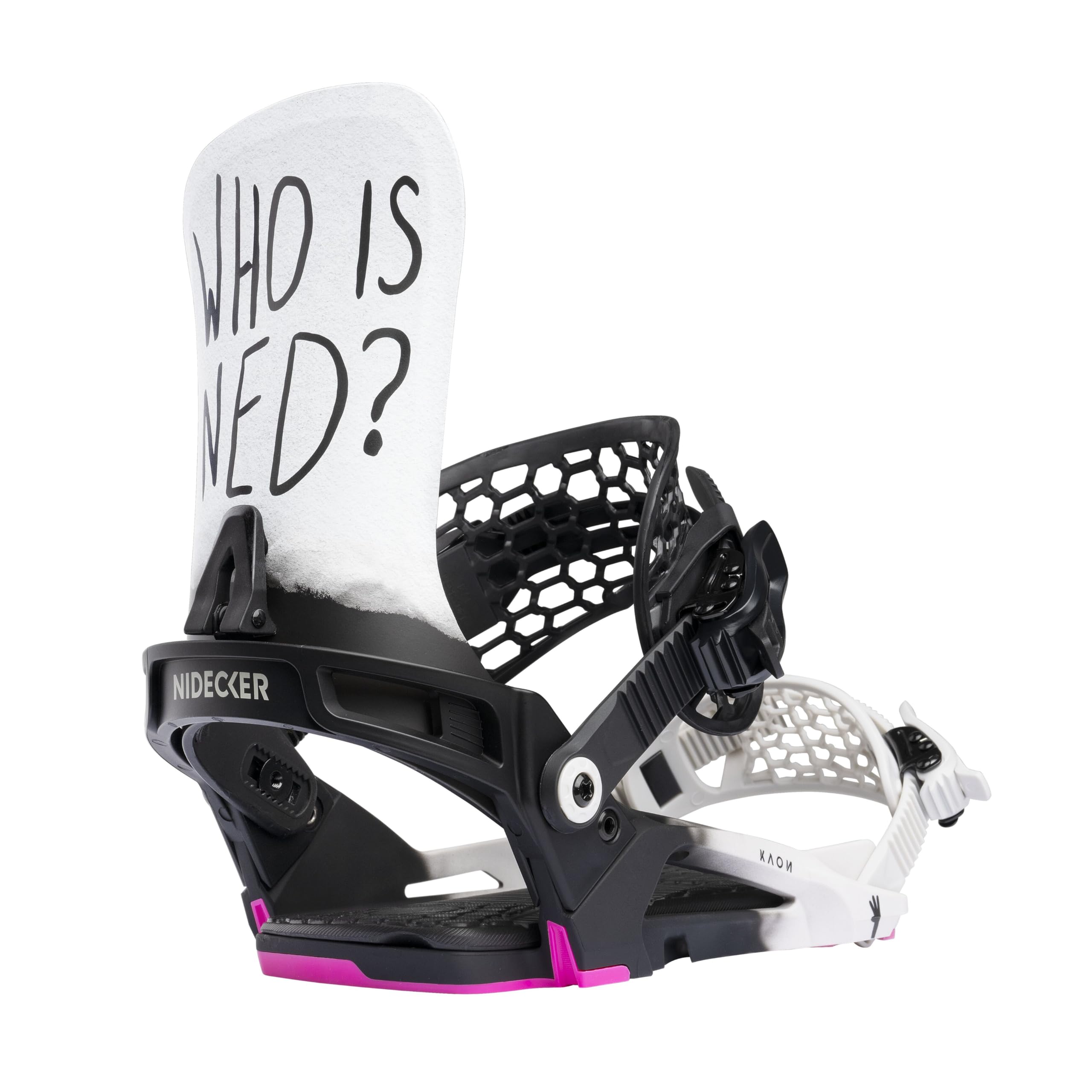 Nidecker Kaon Snowboard Bindungen – All-Mountain Control mit Asym Hadron-Hiback & Axis N1 Baseplate