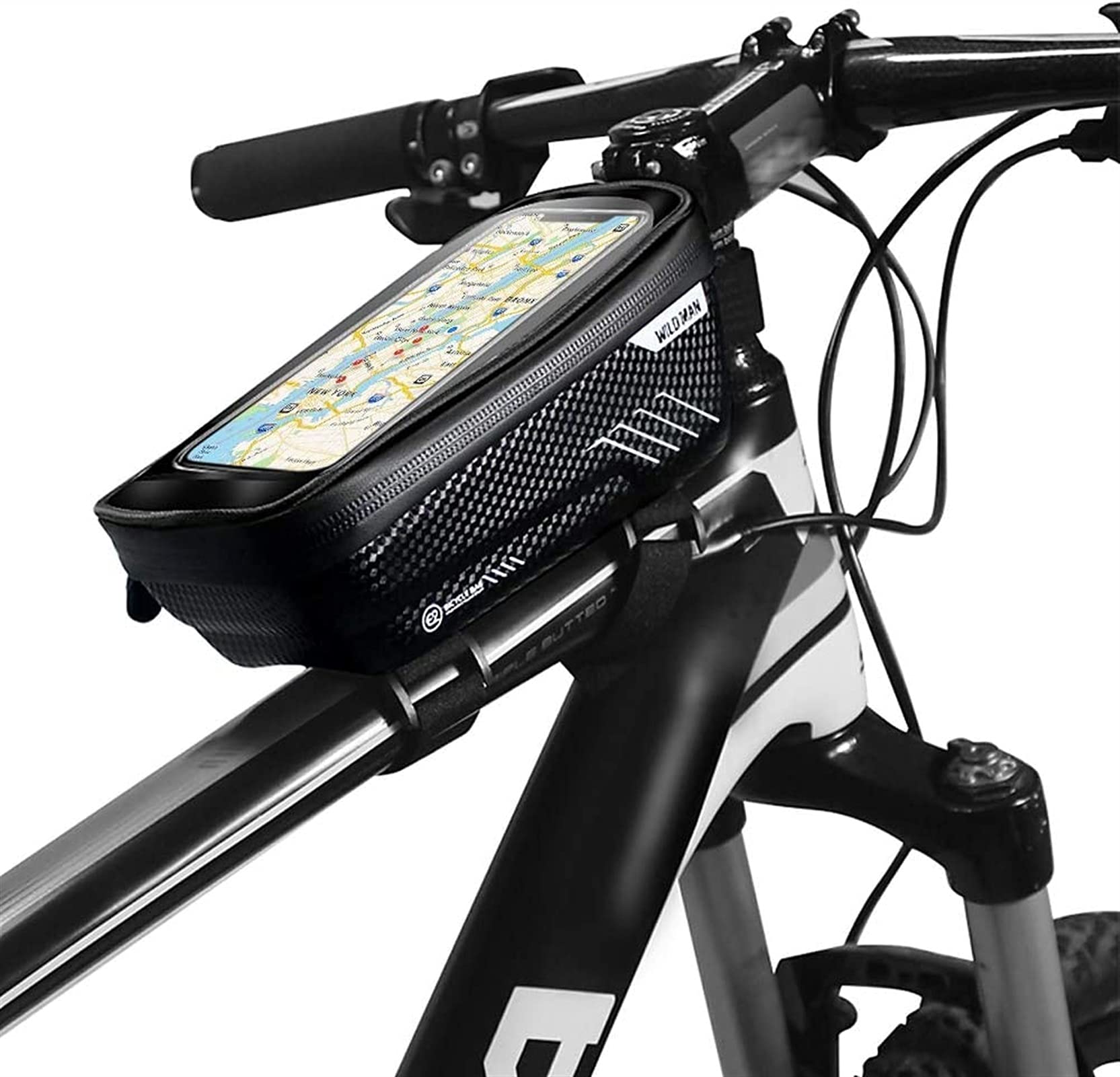 Bolsa de bicicleta SSDD para cuadro de bicicleta de montaña y tubo delantero móvil sillín