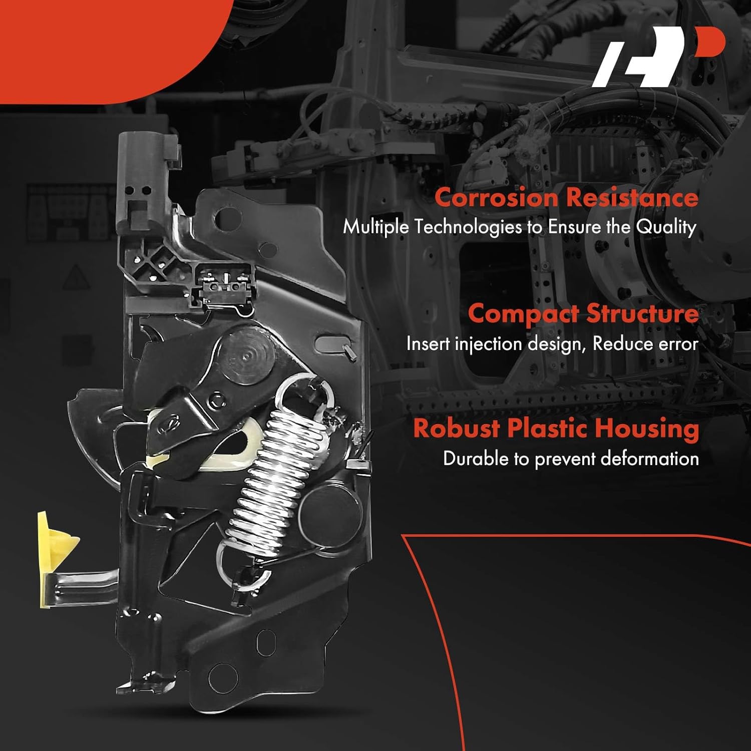 A-Premium Front Hood Latch Assembly Compatible with Ford Transit-150 Transit-250 Transit-350 2015-2023, with Anti Theft, Front Hood Lock Engine Bonnet Latch Assembly - Replace# CK4Z16700B