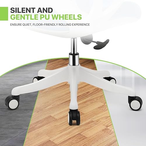 Miniatura 9 de Magshion Silla de escritorio ajustable, silla ergonómica para computadora de oficina con brazos abatibles, función de inclinación de 95 a 125, silla