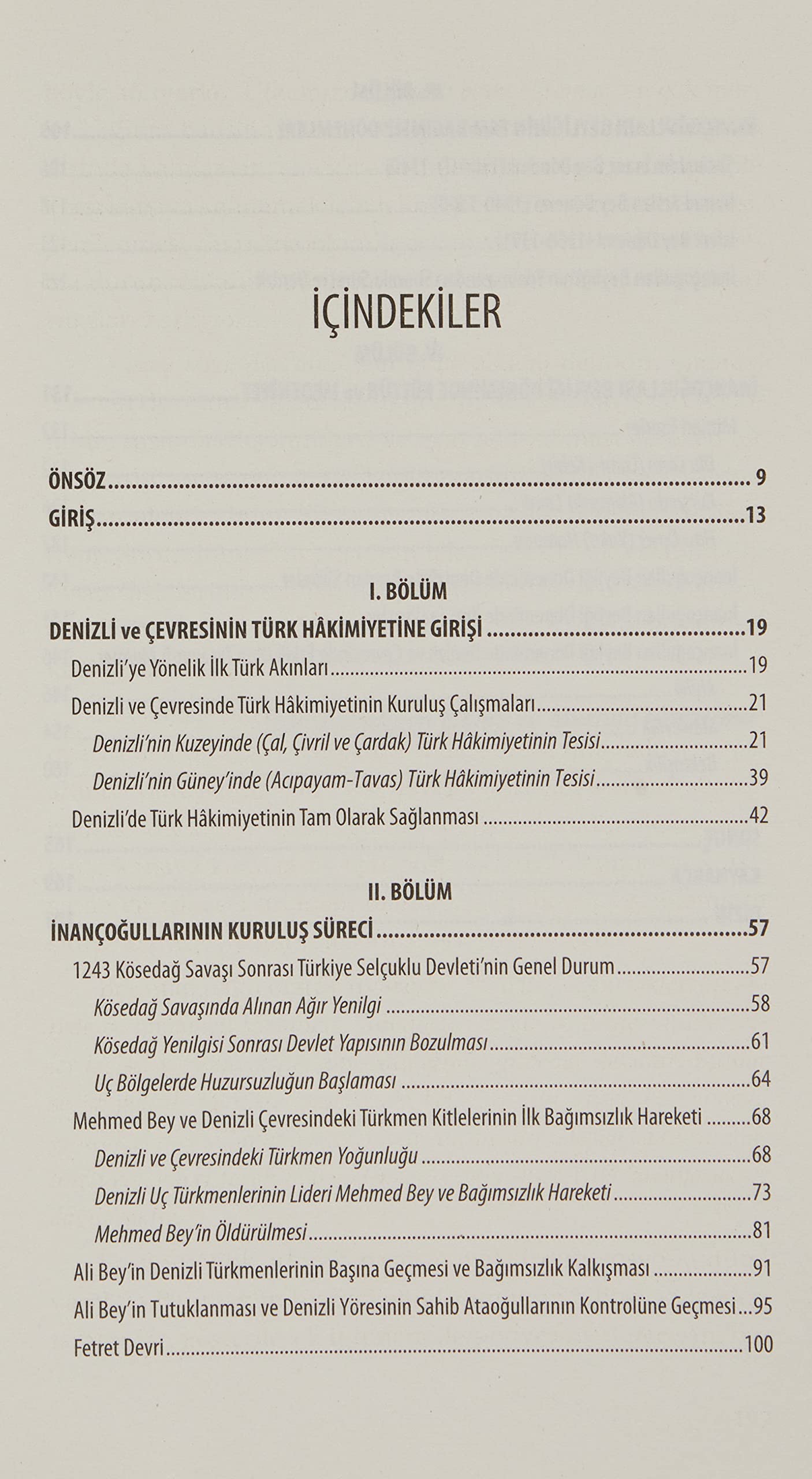 İnançoğulları Beyliği - Denizli (Ladik)
