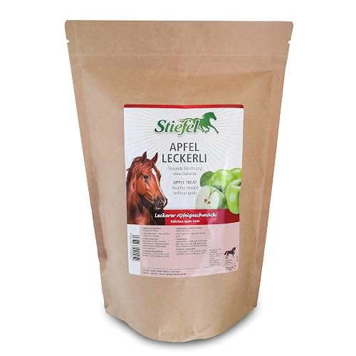 Stiefel Deliciosa de Manzana para Caballos, sin Cereales, Saludable con Sabor a Manzana para recompensa