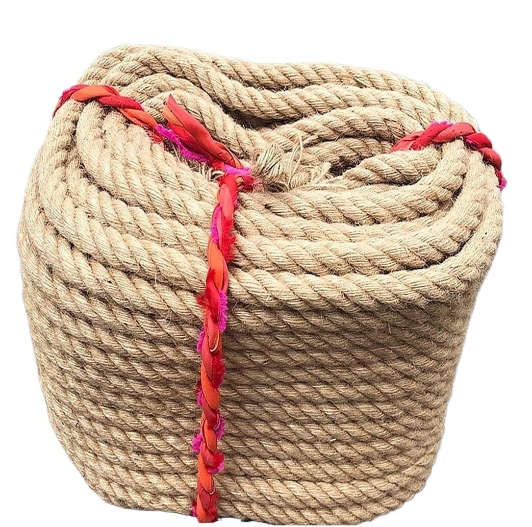 String Natural Jute Brown Rope, Manila Jute Hemp Rope(10m)