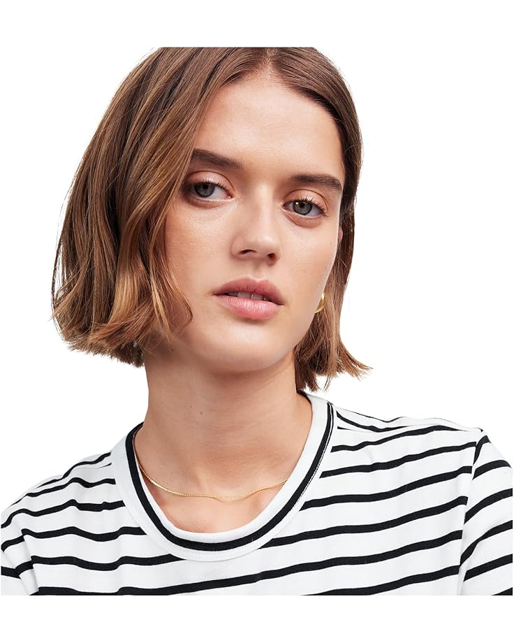 Madewell Cotton Perfect Crewneck Tee Stripe - #3 of 4