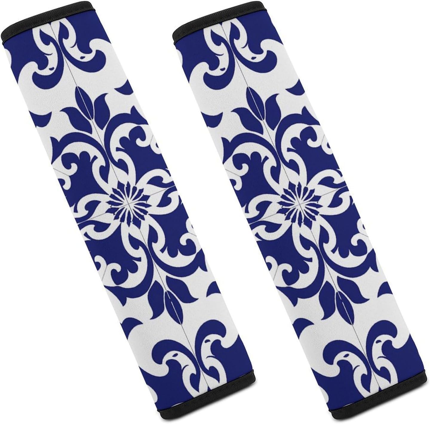 2 PCS Super Soft Car Seat Belt Pad, Cute Floral Decorative Style Printed Waterproof Sweat-Absorbing Seat Belt Covers Backpack Shoulder Pad for All Car Seats Baby Strollers