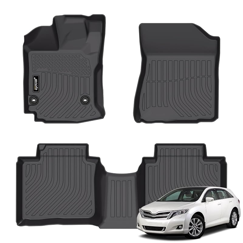 Kit de Tapetes Automotivos em TPE para Toyota Venza 2013–2016 JENOFA Preto, Encaixe Específico, 3 peças