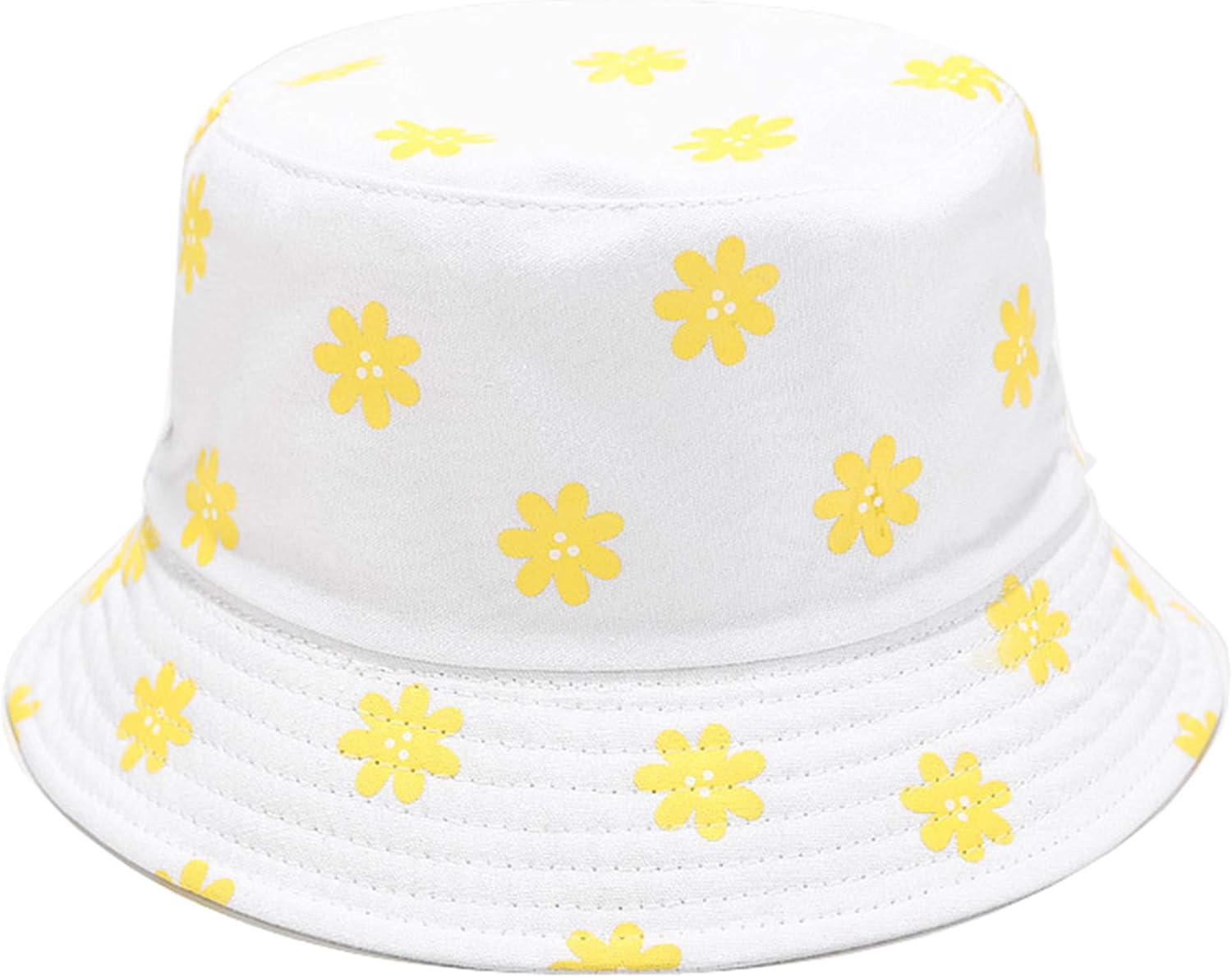 Unisex Print Double-Side-Wear Reversible Bucket Hat