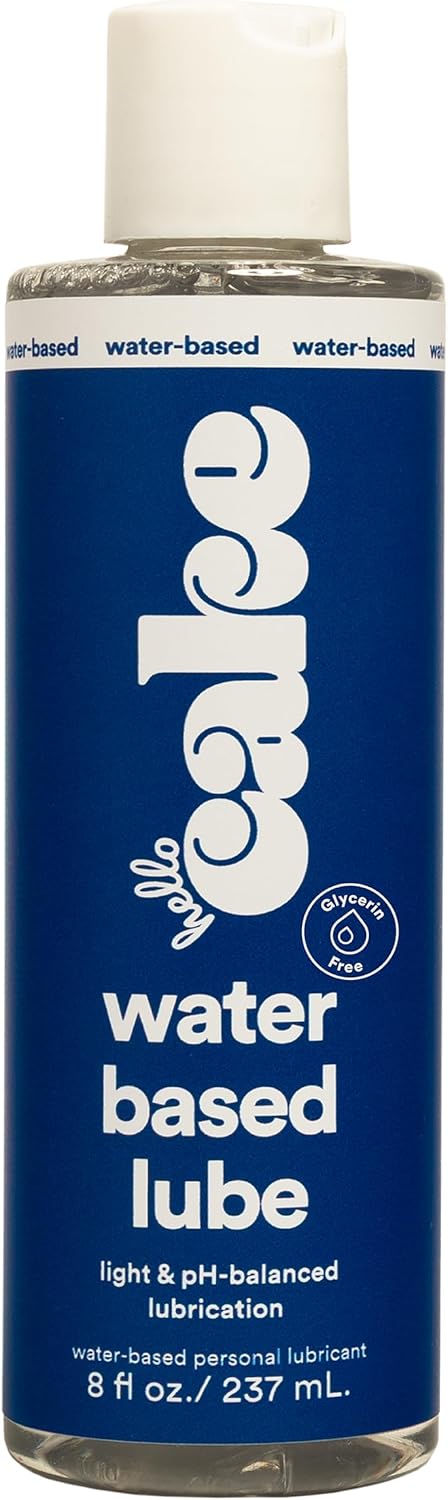 Hello Cake Water-Based Personal Lubricant - pH-Balancing Lube - Non-Sticky, & Long-Lasting Glide for Men, Women, and Couples, 8 fl oz product image