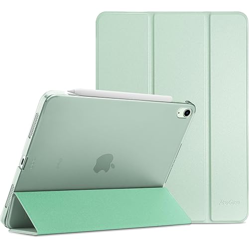 ProCase Smart Case for iPad Air 11-inch M4 (2026, 8th Gen) / M3 (2025) / M2 (2024) & 10.9 Inch iPad Air 5th (2022) & 4th (2020) – Protective Hard Back Cover with Auto Sleep/Wake - Green