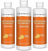 Vista 1 de Dr. Mercola Liquid Liposomal Vitamin C - Antioxidant & Immune Support Supplement - Includes Vitamin E - GMO-Free, Gluten-Free & Soy-Free - Citrus