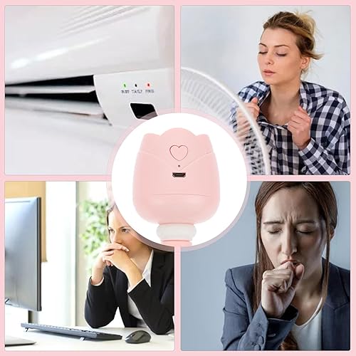 Miniatura 7 de Uonlytech Mini humidificador portátil USB Difusor de niebla fría para viajes, coche, dormitorio, material compacto, humectante de aire personal con