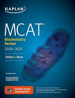 MCAT Biochemistry Review 2020-2021 Online + Book Kaplan Test Prep