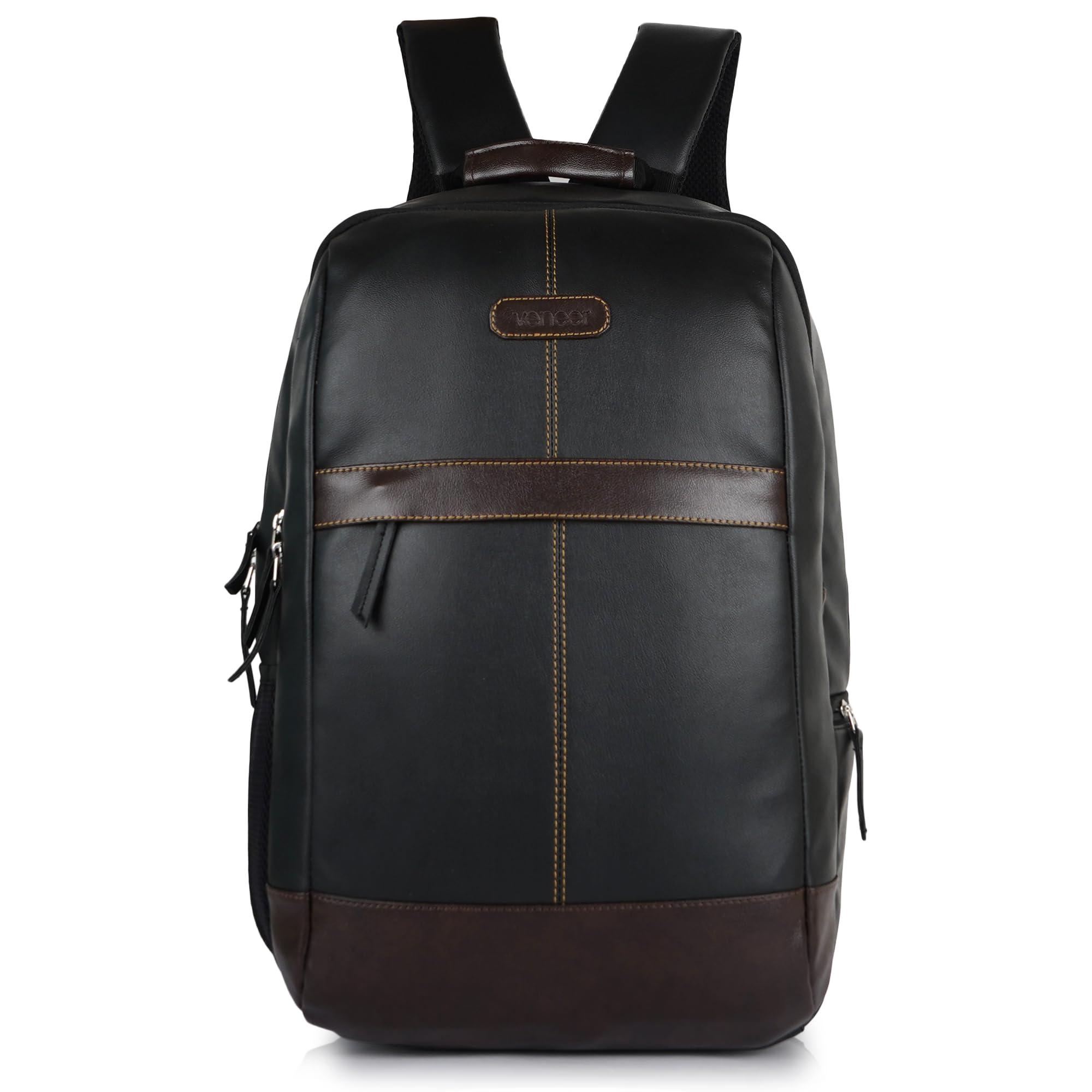 veneer Synthetic Leather Casual 35 Litre Versatile Laptop Backpack with Ergonomic Design & 15.6" Padded Sleeve For Unisex-picture-46
