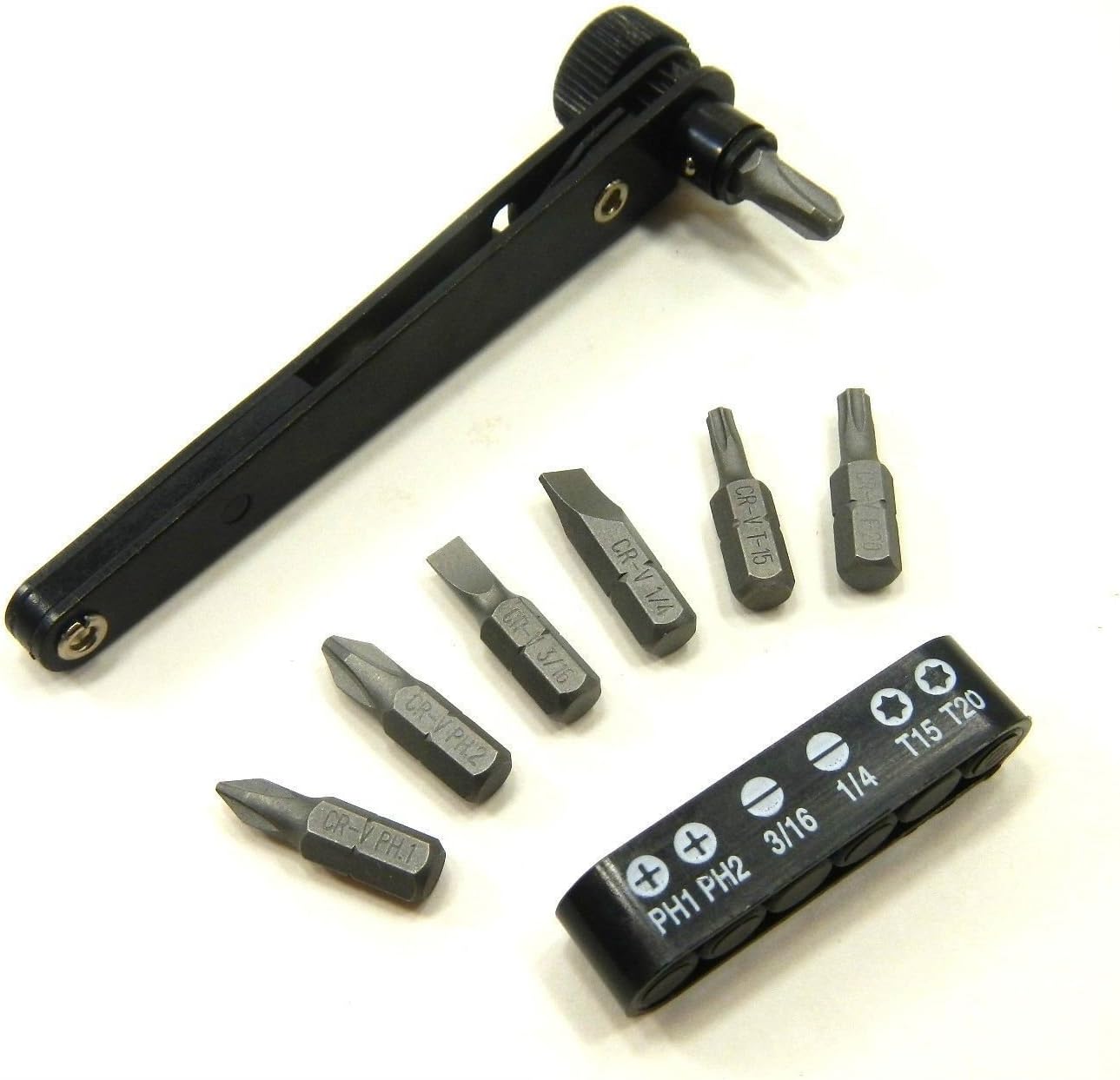 8 Piece Right Angle Offset Screwdriver Ratcheting Tool Set Hex Bit