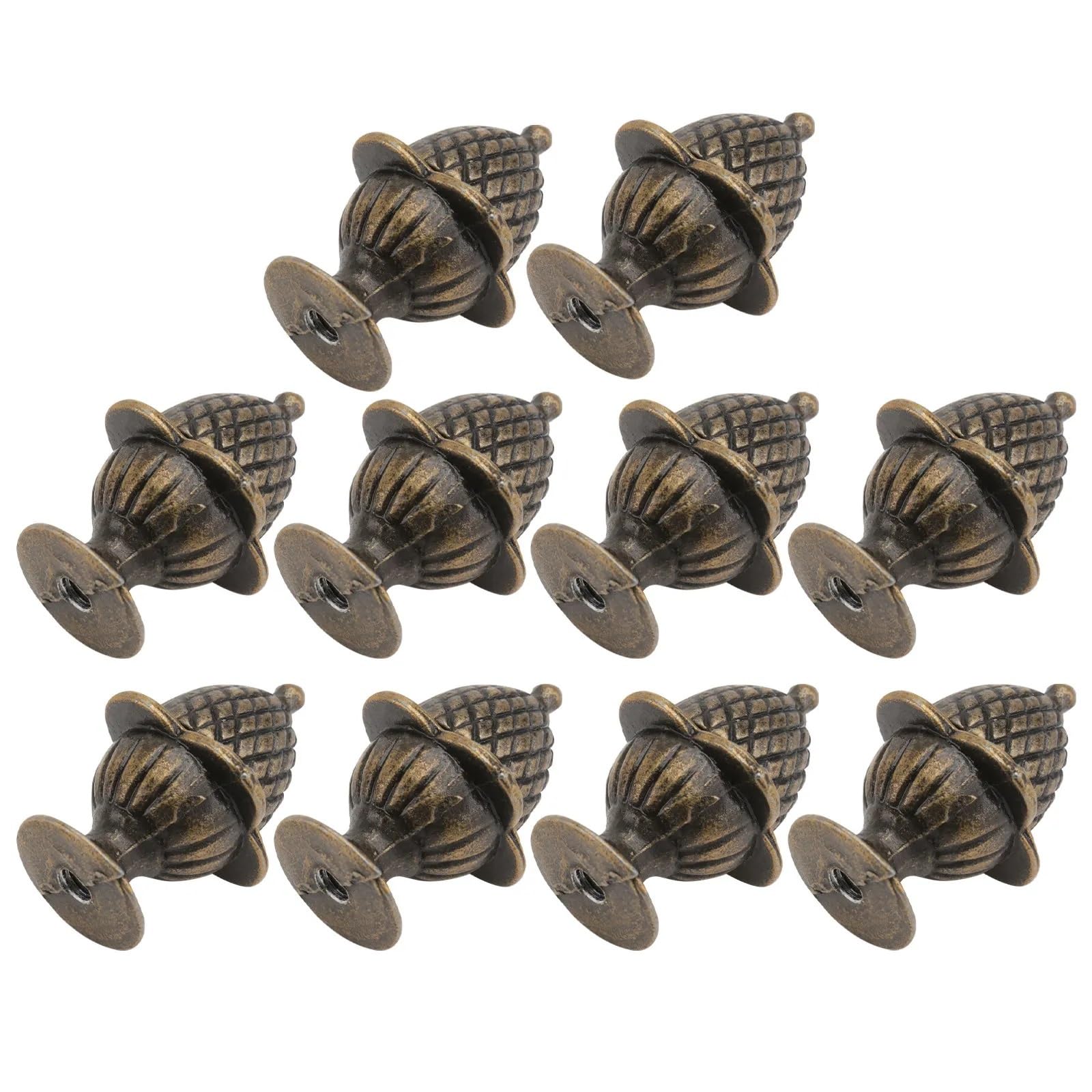HUWOYG 10Pcs Bronze Corn Design Pull Knobs for Cupboards