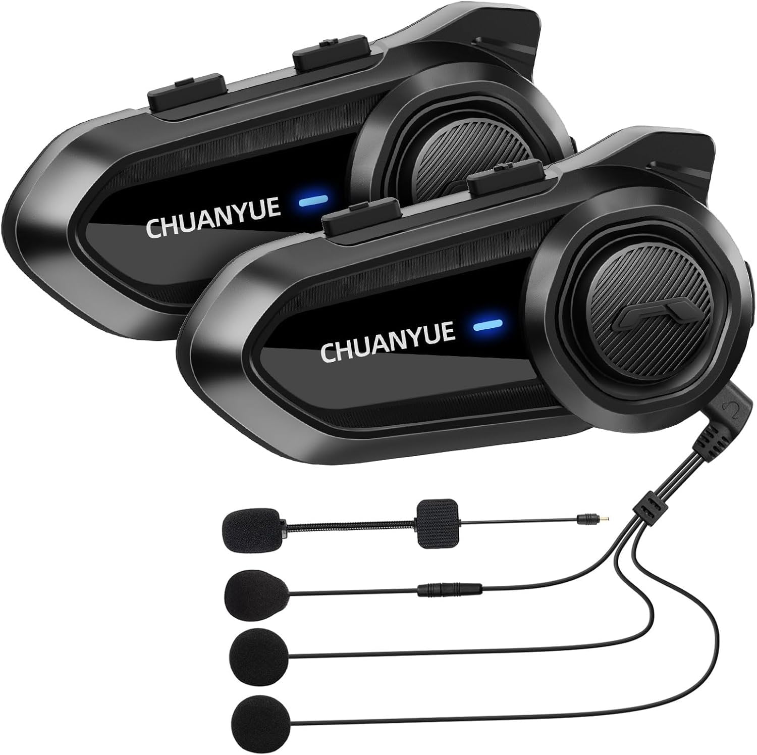 CHUANYUE R18 Motorrad Bluetooth Headset, motorradhelm mit Bluetooth