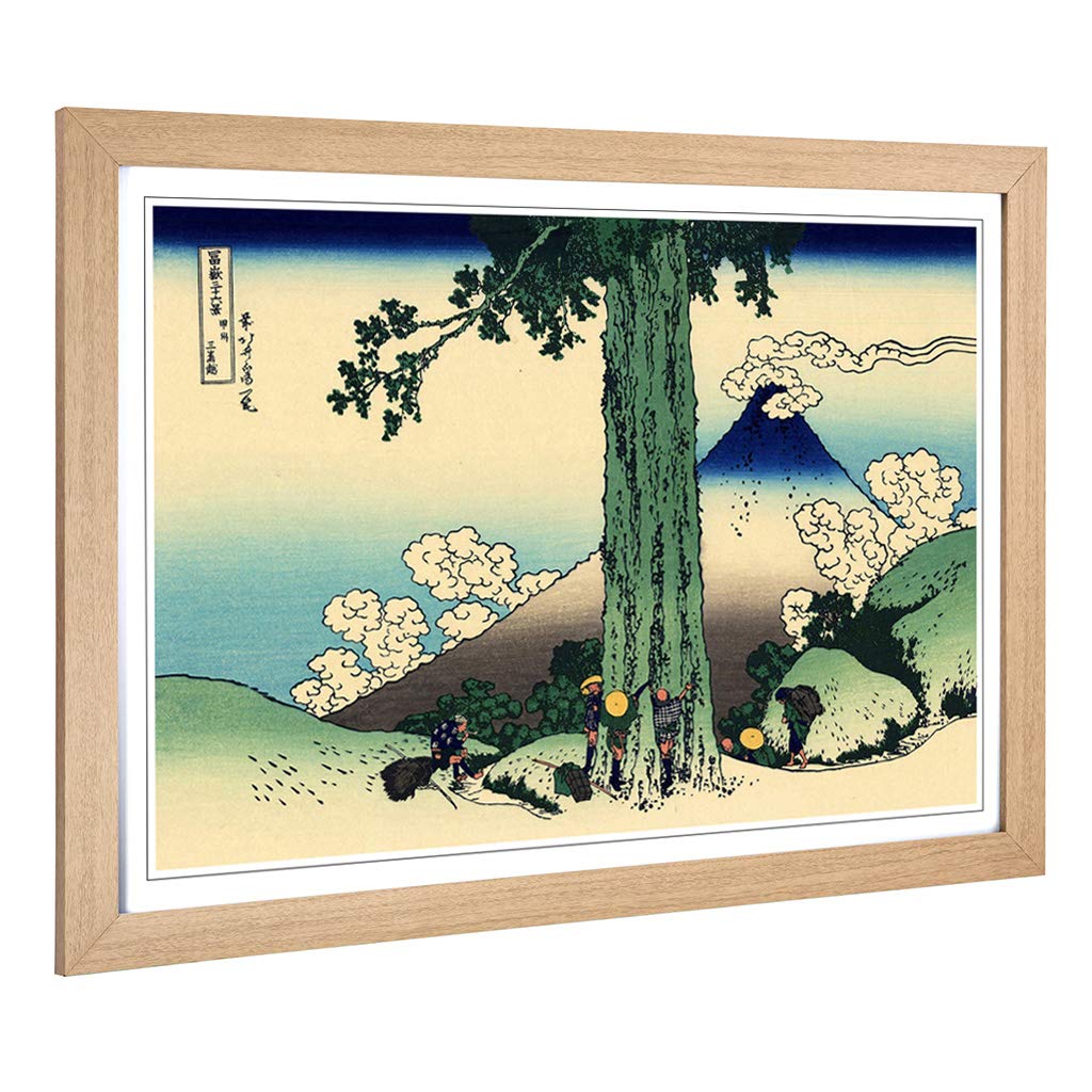 Big Box Art Framed Print of Hokusai Japanese Oriental Ejiri Design | Wall Art Picture | Home Decor for Kitchen, Living Room, Bedroom, Hallway, Oak, A2 / 24.5x18 Inch / 62x45cm
