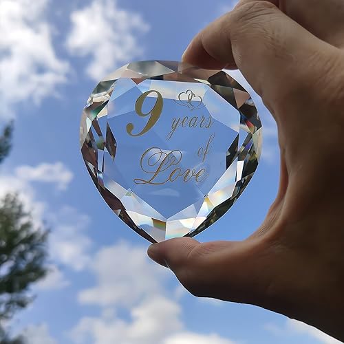 Miniatura 53 de Regalos de cristal de 30 aniversario para marido, esposa, novio o novia, lindo aniversario de boda, día de San Valentín, regalos románticos para 30