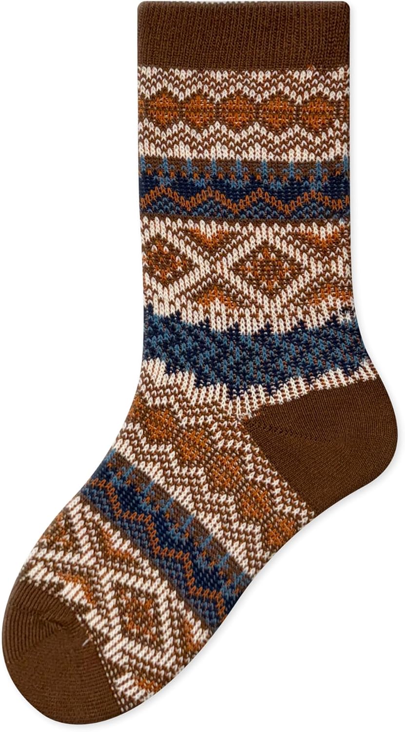 Combination of children's knitted pattern socks, 5 pairs