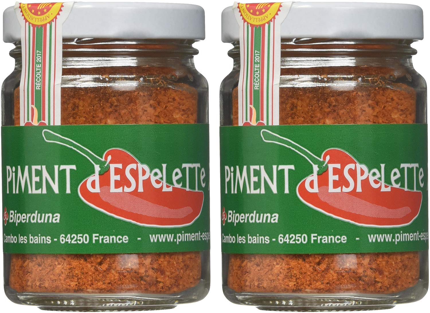 Piment d'Espelette - Red Chili Pepper Powder from France 1.41oz (2 PACK)