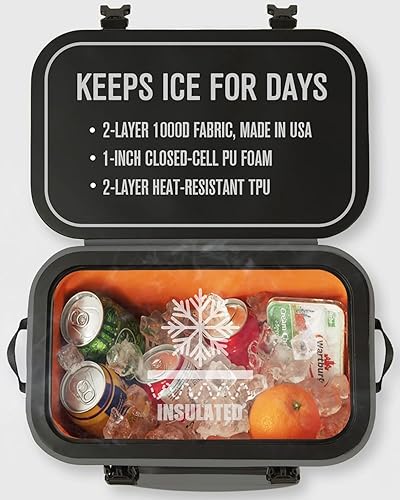 Miniatura 4 de Novoto Magnetic Soft Cooler, Zipperless Soft Sided Cooler Bag for Men & Women, Insulated Backpack Coolers for Tailgating, Beach, Lunch, Picnic, Kayak