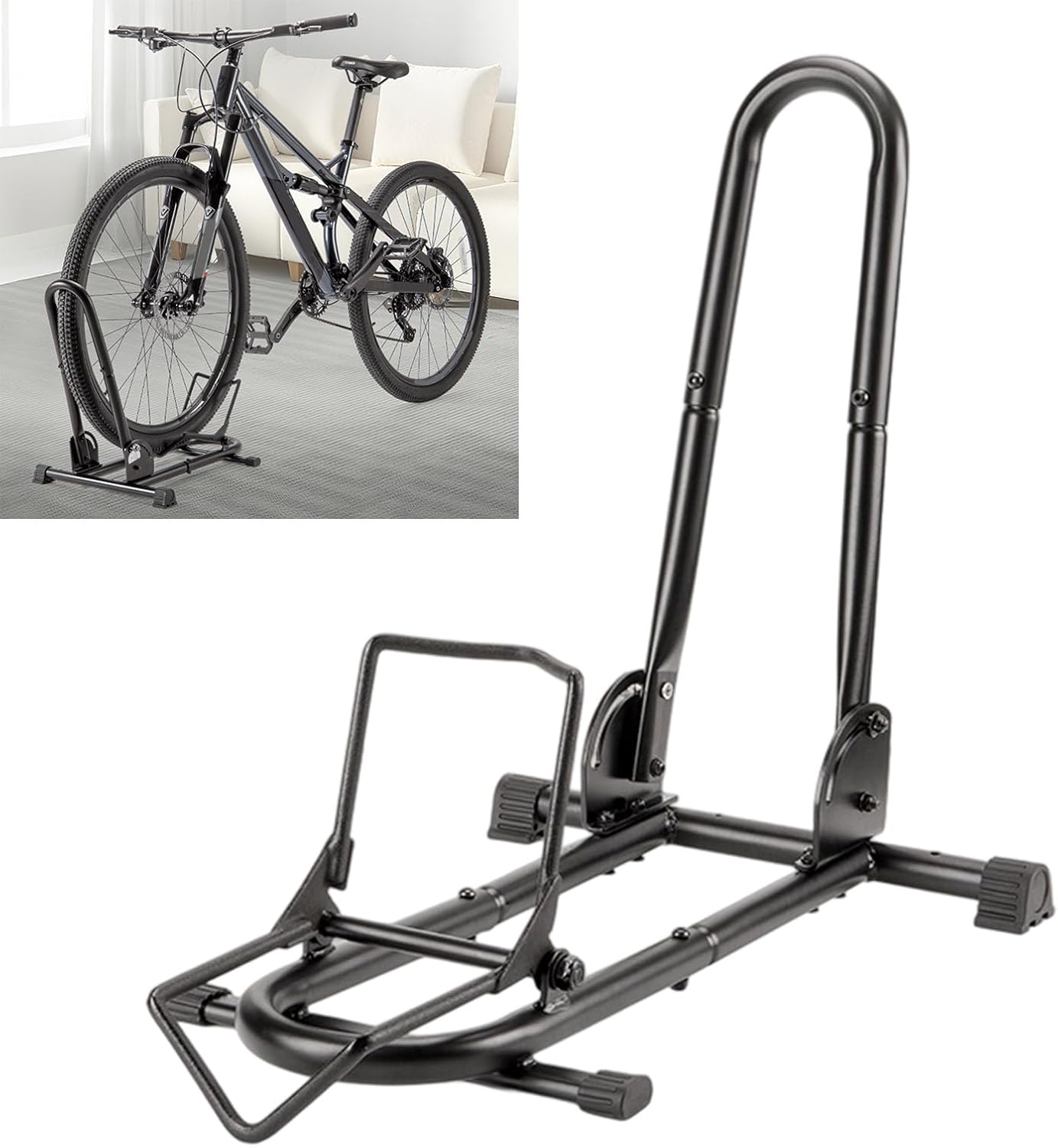 Folding Bike Stand Bicycles Indoor Outdoor Garage Storage Rack Foldable Bicycles Parking Rack Cycling Accessories Foldable Bike Stand