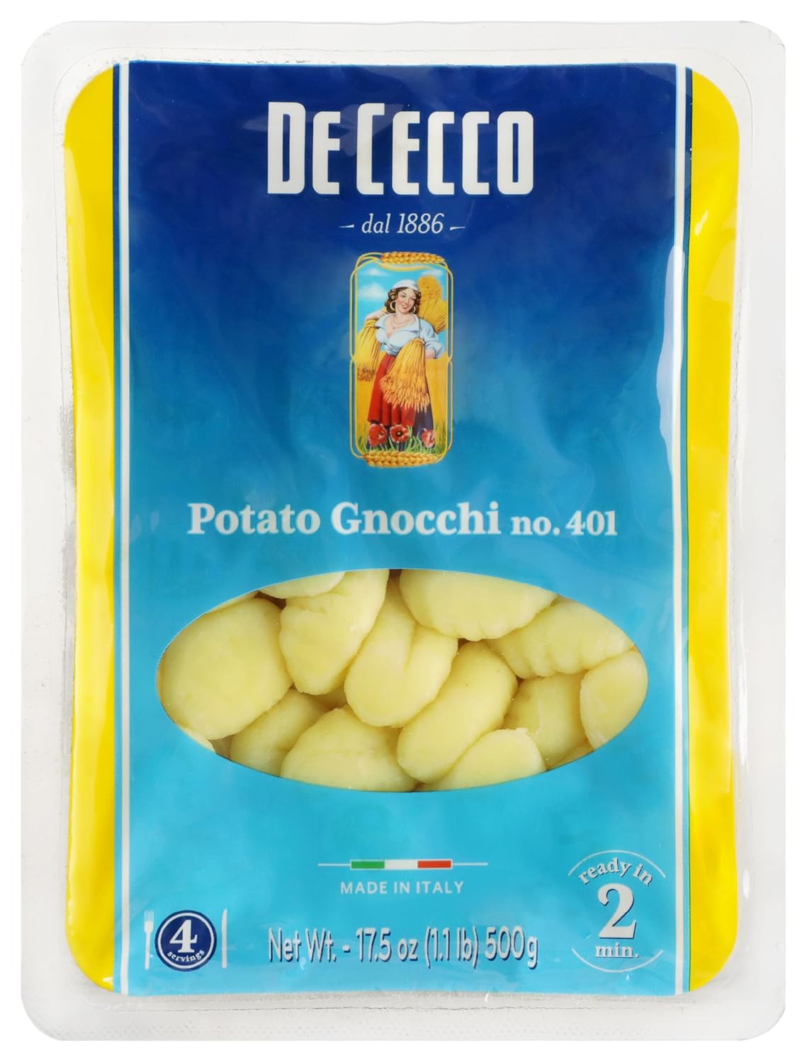 De Cecco Potato Gnocchi Pasta, 17.5 Ounces (Pack Of 12) Grocery & Gourmet Food