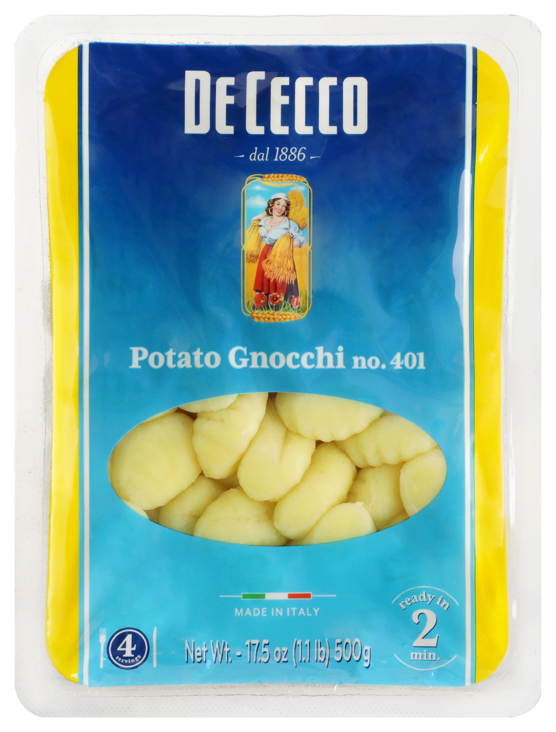 De Cecco Potato Gnocchi Pasta, 17.5 Ounces (Pack Of 12)