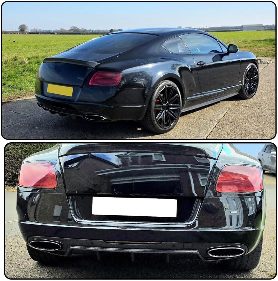 Carbon Fiber Rear Bumper Diffuser Compatible with Bentley Continental GT 2-Door 2012-2016 Lower Bumper Lip Spoiler Body Kit Factory Outlet