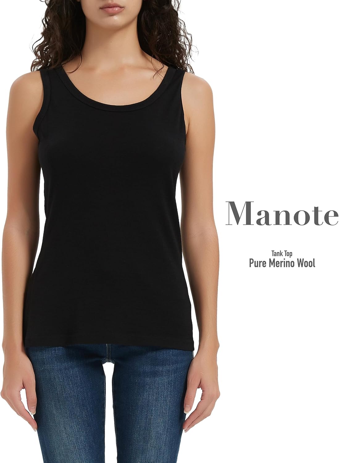 100% Merino Wool Tank Top for Women, Scoop Neck, Active Lightweight Breathable Undershirt, No-Odor Base Layer - Image 4