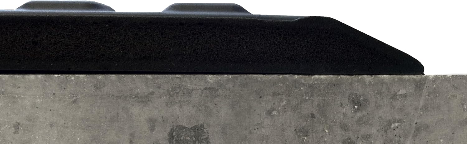 Wearwell Rejuvenator Squared Workstation Anti-Fatigue-Mat - Black. 2' W x 3' L x 5/8" Thickness. Polyurethane. for Dry Industrial Areas (502.58x2x3BK)