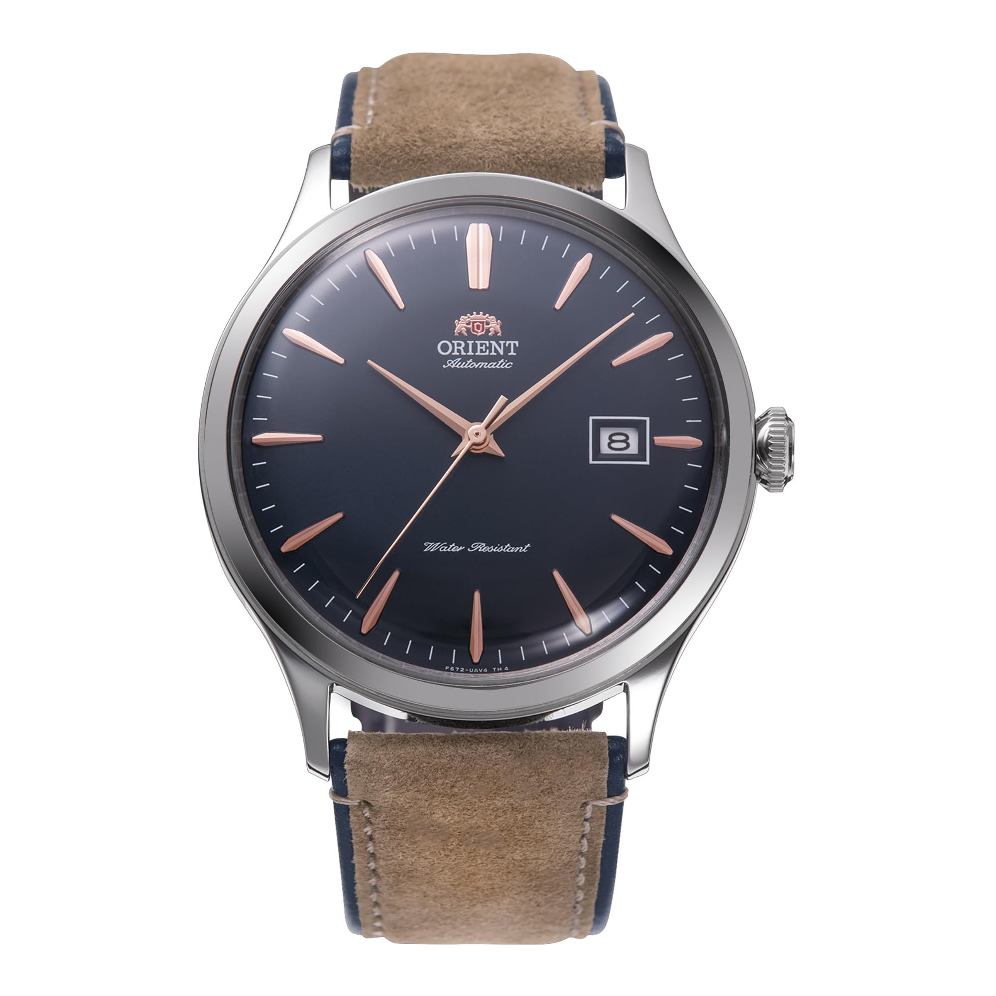 Orient Classic Bambino V4 – Reloj de Hombre automático de Carga Manual AC0P, Azul Navy, Informal