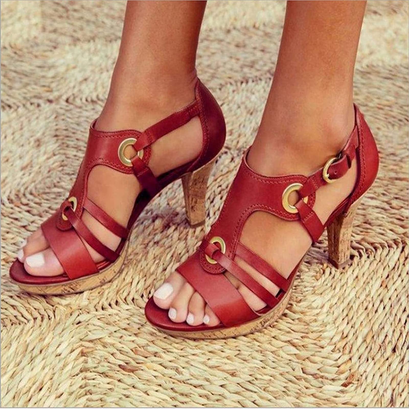 Woman High Heel Sandals Summer Shoes 