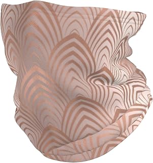 YOFIEN Mascarilla de invierno con diseño de conchas marinas, color rosa, cobre y gris, ideal para el frío, para hombre y mujer.