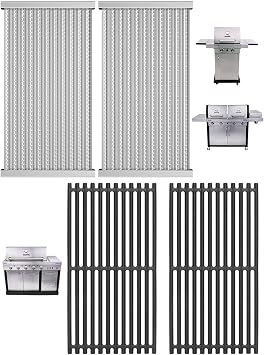 Replacement Parts for Charbroil Grill Grates G369-0030-W2 & Emitter Plates G362-2100-W1 Charbroil TRU-Infrared 463644220 463642316 Grill Parts Replacement 463632320 463675016 463675016P1 466642316