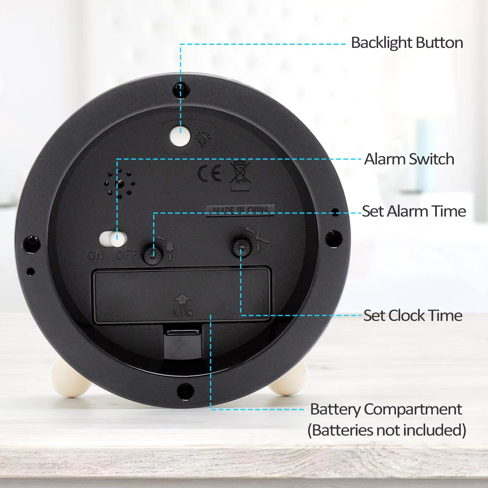 HENGBIRD Réveil Enfant Lumière Nocturne – Réveil Éducatif 24h pour Chambre Enfant