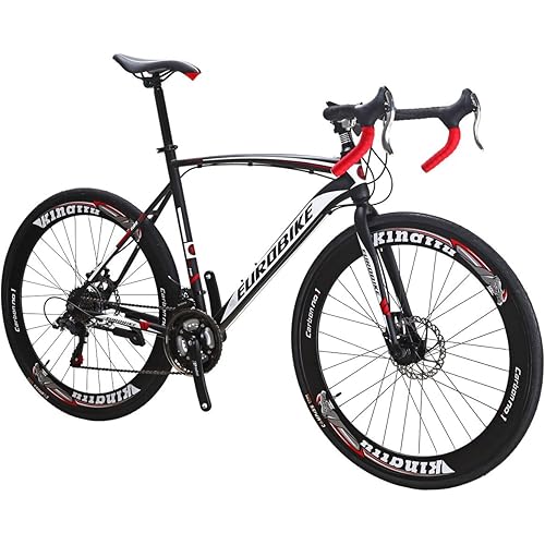 EUROBIKE Road Bike TSM XC550 Bike 21 Speed Dual Disc Brake 54CM 3-Spoke Wheels Bicycle……
