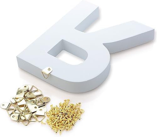 Miniatura 3 de Letras decorativas de madera A-Z para colgar en la pared 26 letras alfabeto de madera para niños bebés niñas dormitorio boda brithday fiesta