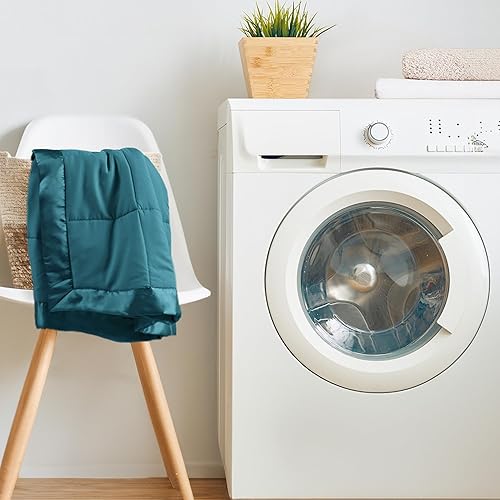 Vista 8 de Madison Park Windom - Manta alternativa de plumón, tratamiento premium 3M Scotchgard repelente de humedad, funda de cama ligera y suave para todas