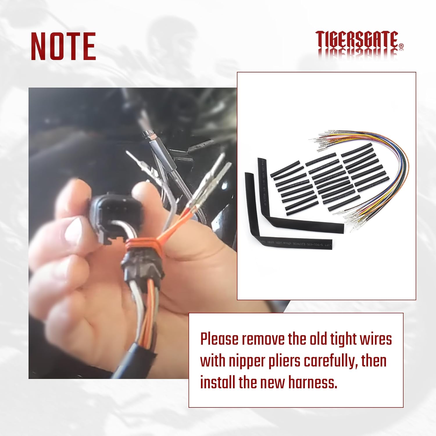 12" Handlebar Switch Control Wires Extension Harness Kit Fit for 1996-2006 Harley Touring Models