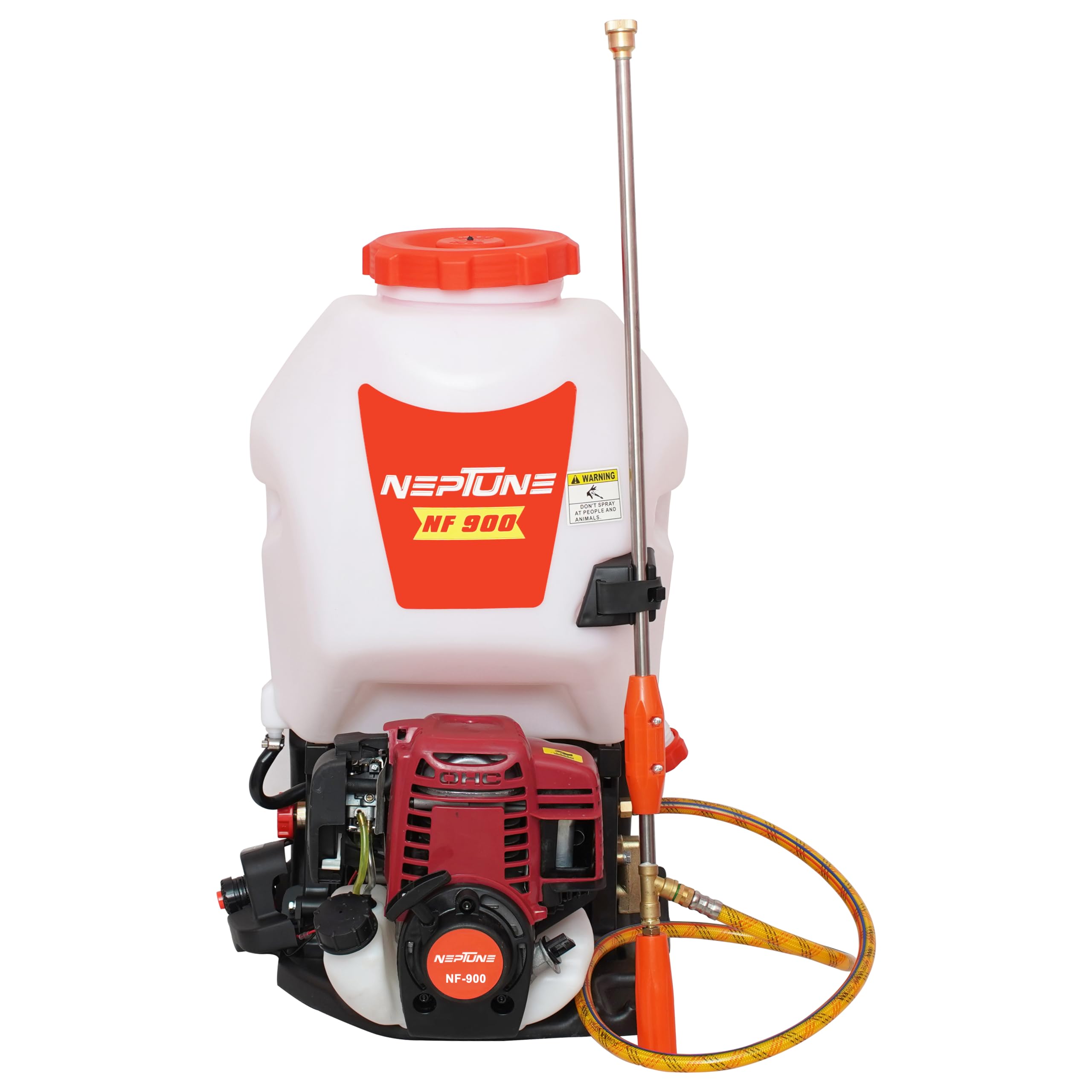 Neptune Simplify Farming NF-900 4-Stroke Knapsack Power Sprayer |35CC Petrol Engine | 20-Litre Tank Capacity | Includes 2 Types Spray Guns | Perfect for Agricultural & Garden Spraying