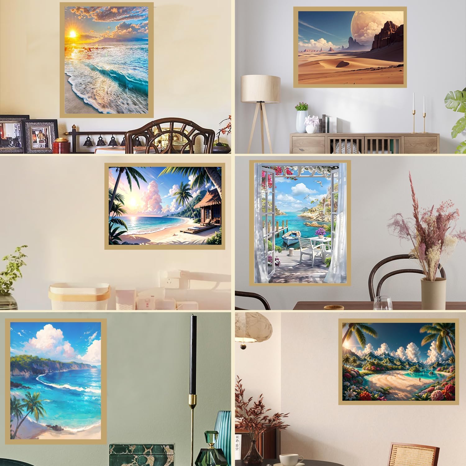 Diamond Art Frame 12x16 Inch - Diamond Frames 30x40 cm Painting Suitable for 10x14inch Picture, Diamond Frame Magnetic Self-Adhesive,Suitabble Frames Painting for Wall Window Door - 12 Pack (Gold)