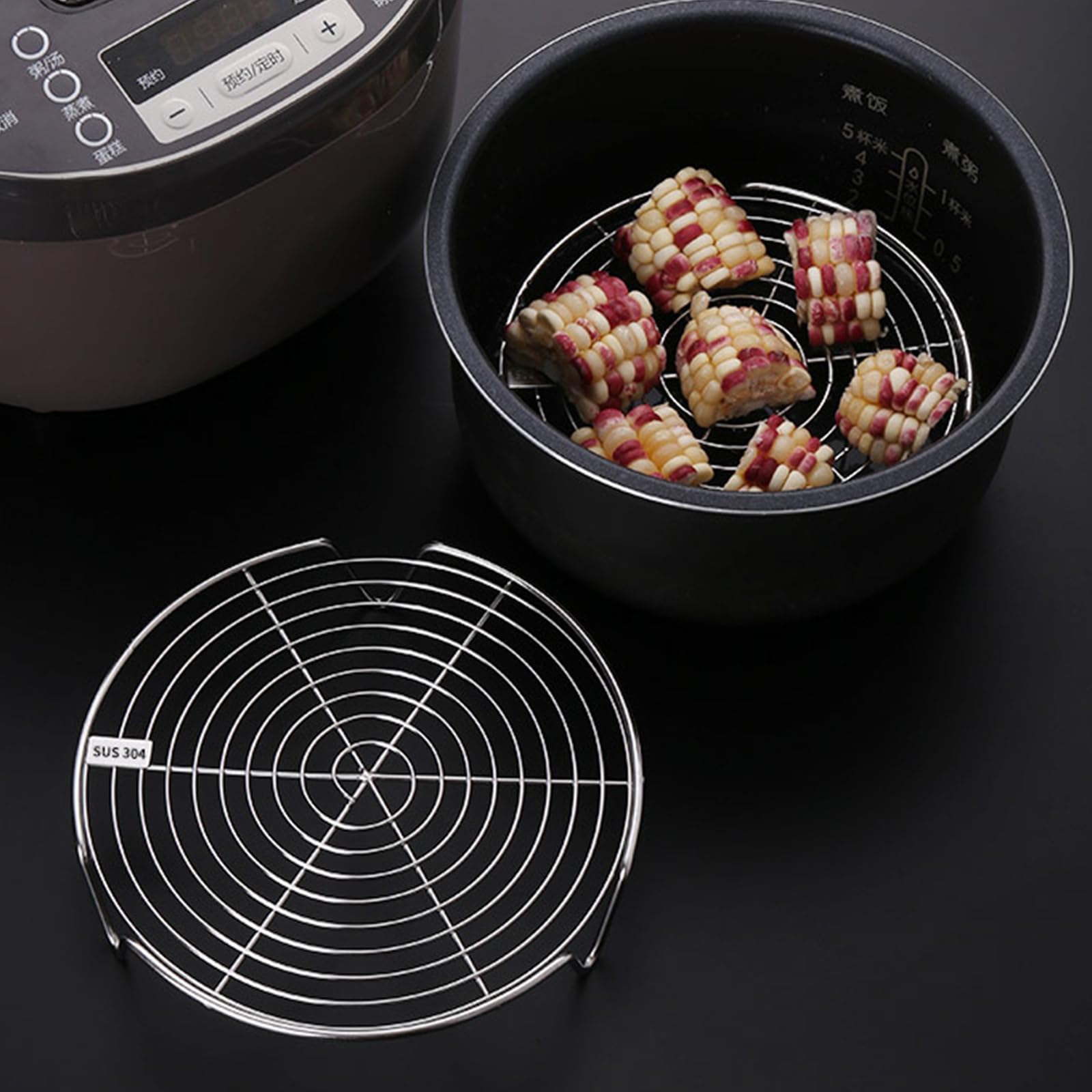Amazon.co.jp: 蒸しラックキッチン食器蒸し器ラックステンレス鋼素材