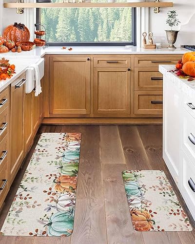 Vista 75 de Tapete de Feliz Navidad, tapete antideslizante para puerta delantera, baño, cocina, dormitorio, patio, entrada, 16 x 24 pulgadas, rojo, negro y verde