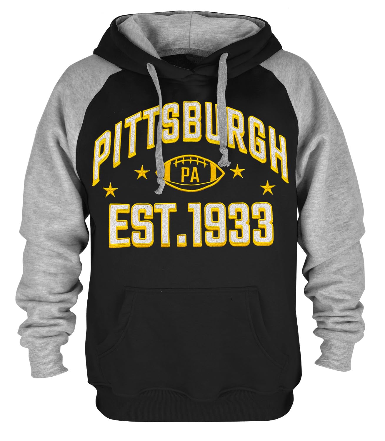 Mens City Football Fully Embroidery Soft Classic Pullover Sweatshirt Hoodie